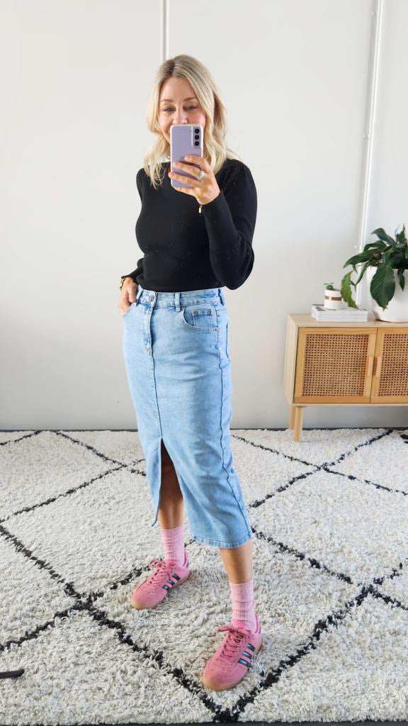 Jenson Denim Skirt - Blue