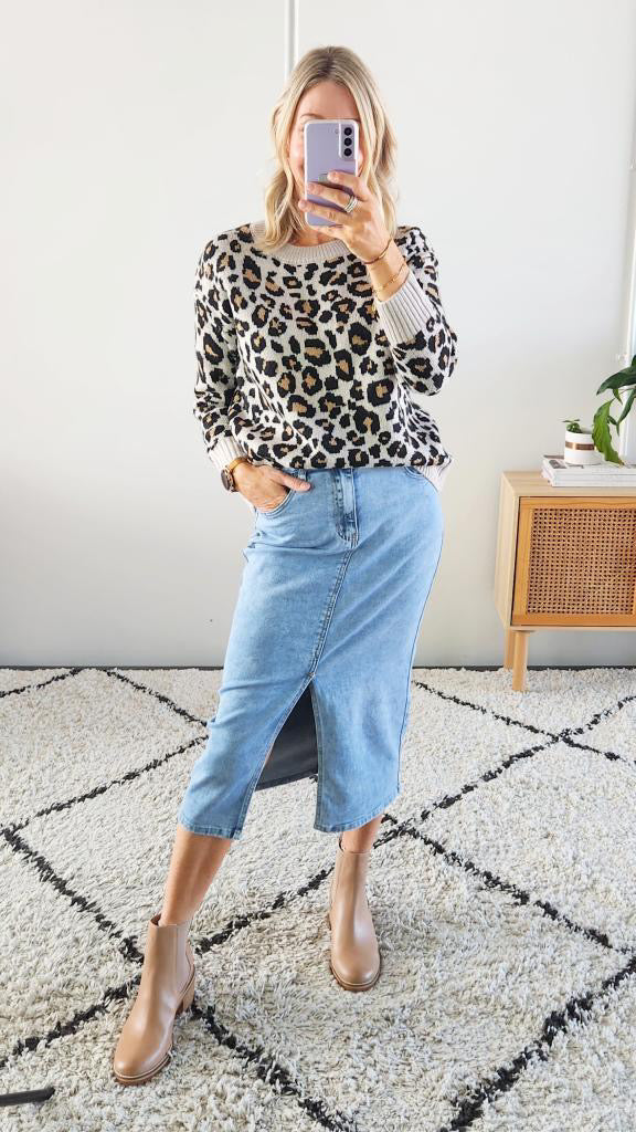 Jenson Denim Skirt - Blue