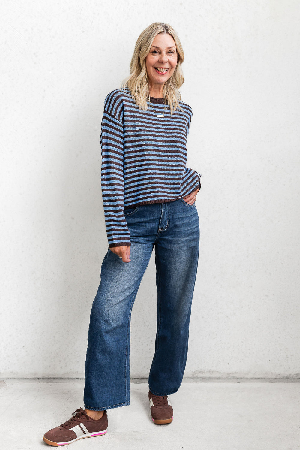 Liza Barrel Jean - Dark Wash - Mabel and Woods