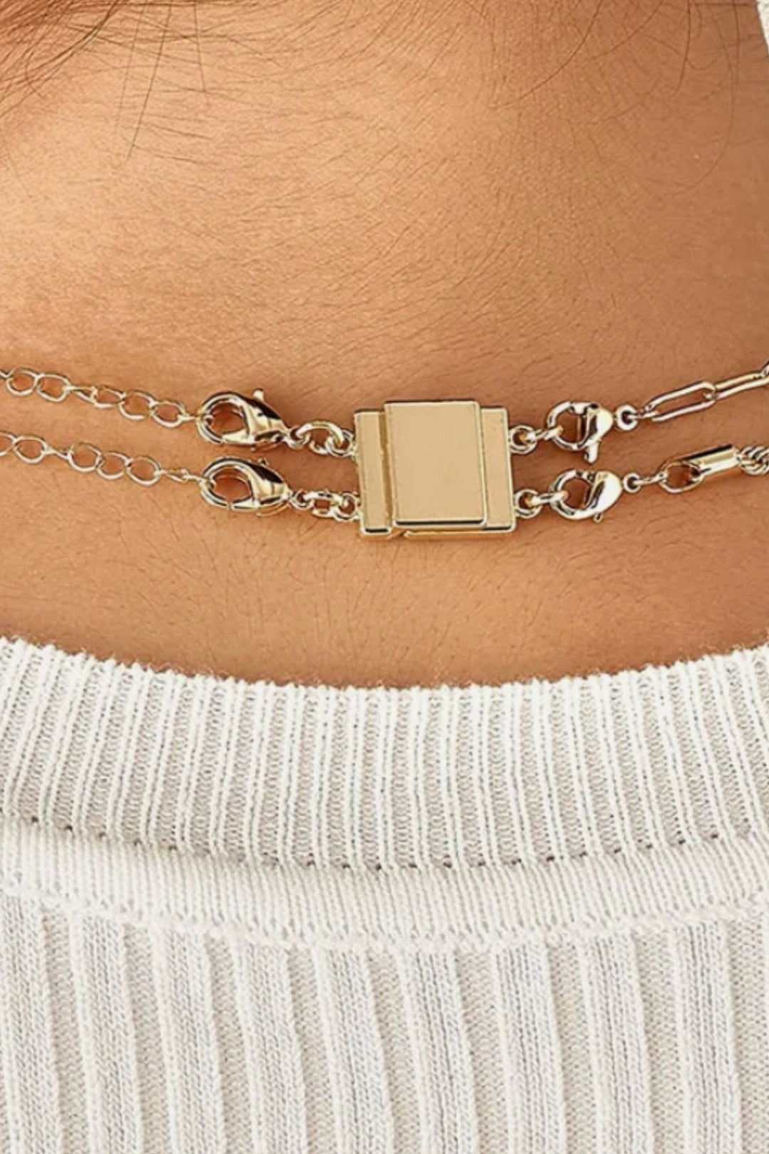Necklace Chain Connector - Gold