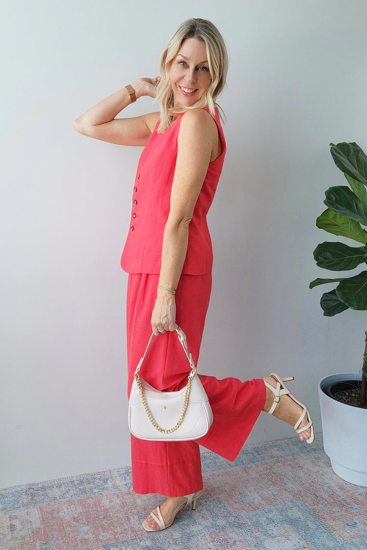 Laneway Pant - Cherry