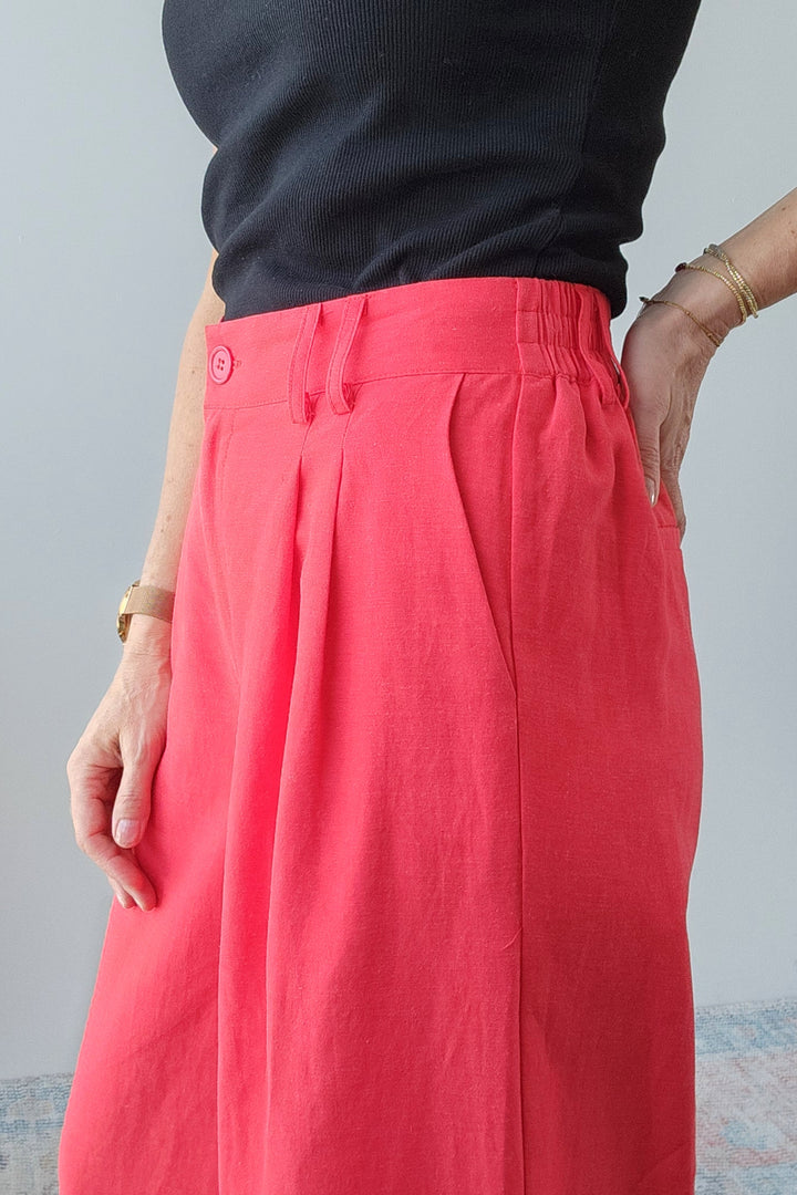 Laneway Pant - Cherry