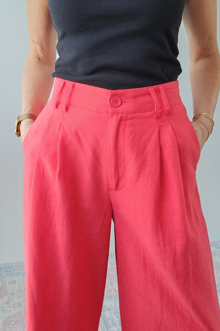 Laneway Pant - Cherry