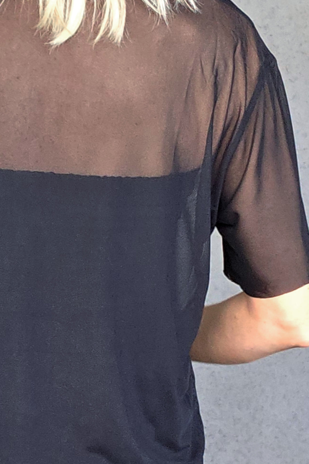 Long Mesh Tee - Black - Mabel and Woods