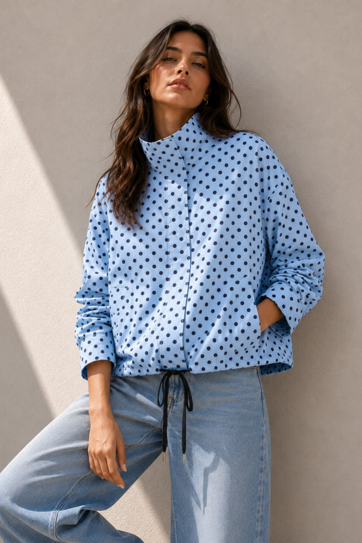 Spring Polka Jacket - Blue