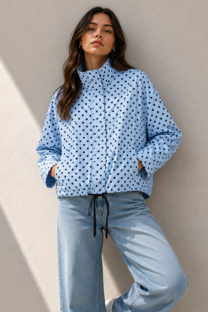 Spring Polka Jacket - Blue