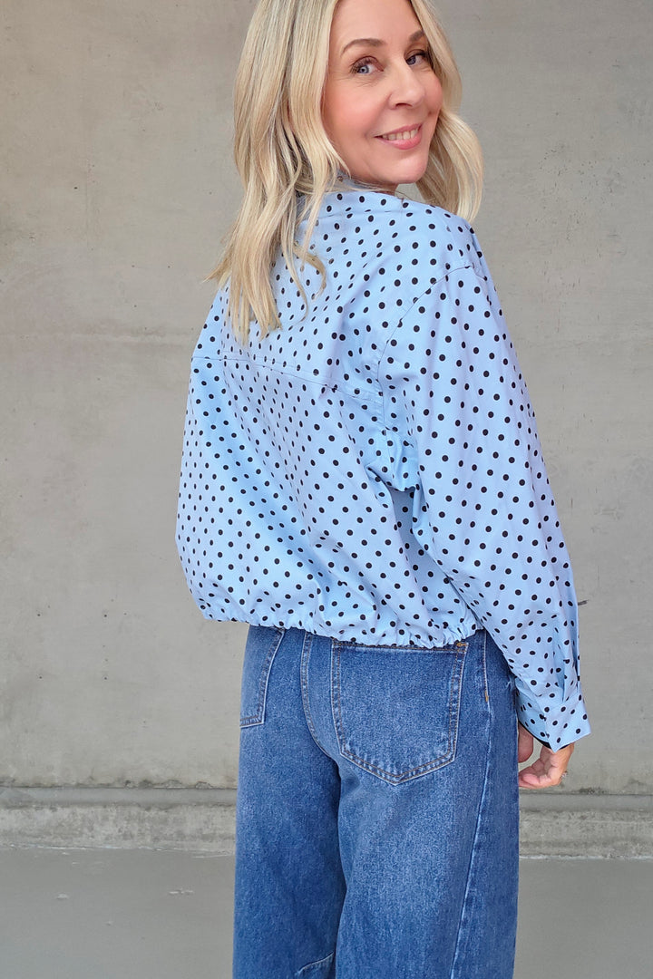 Spring Polka Jacket - Blue