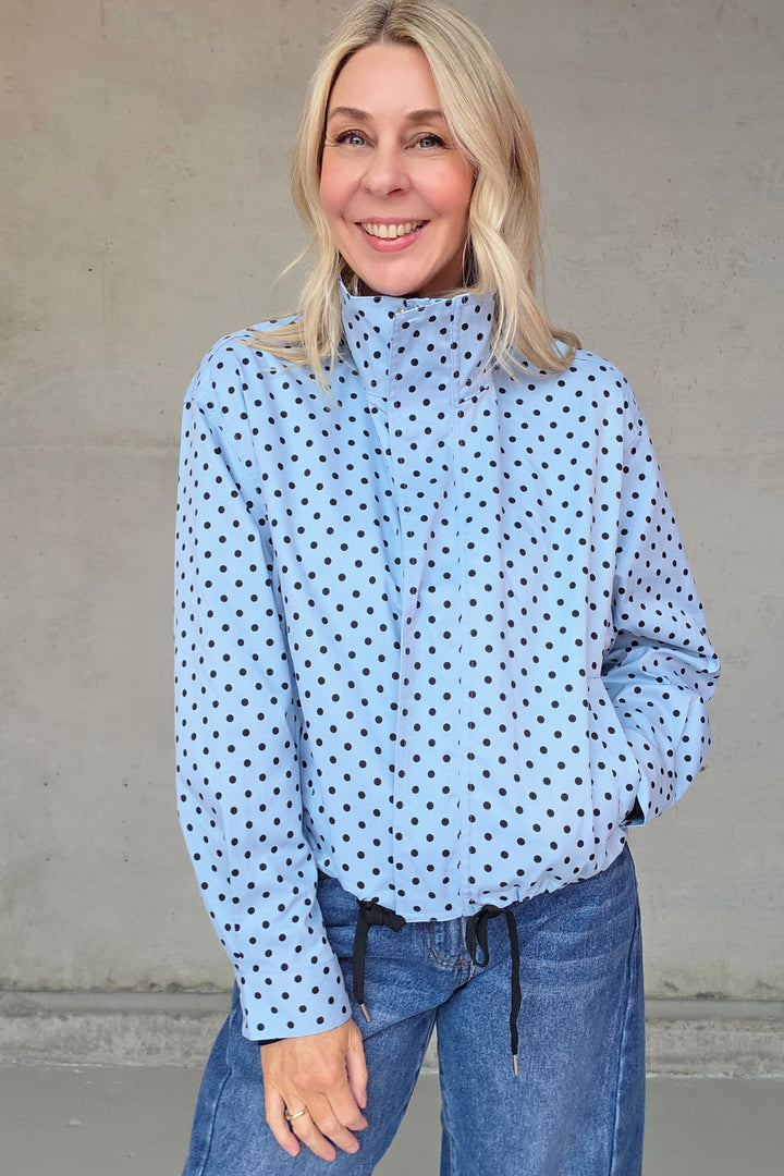 Spring Polka Jacket - Blue
