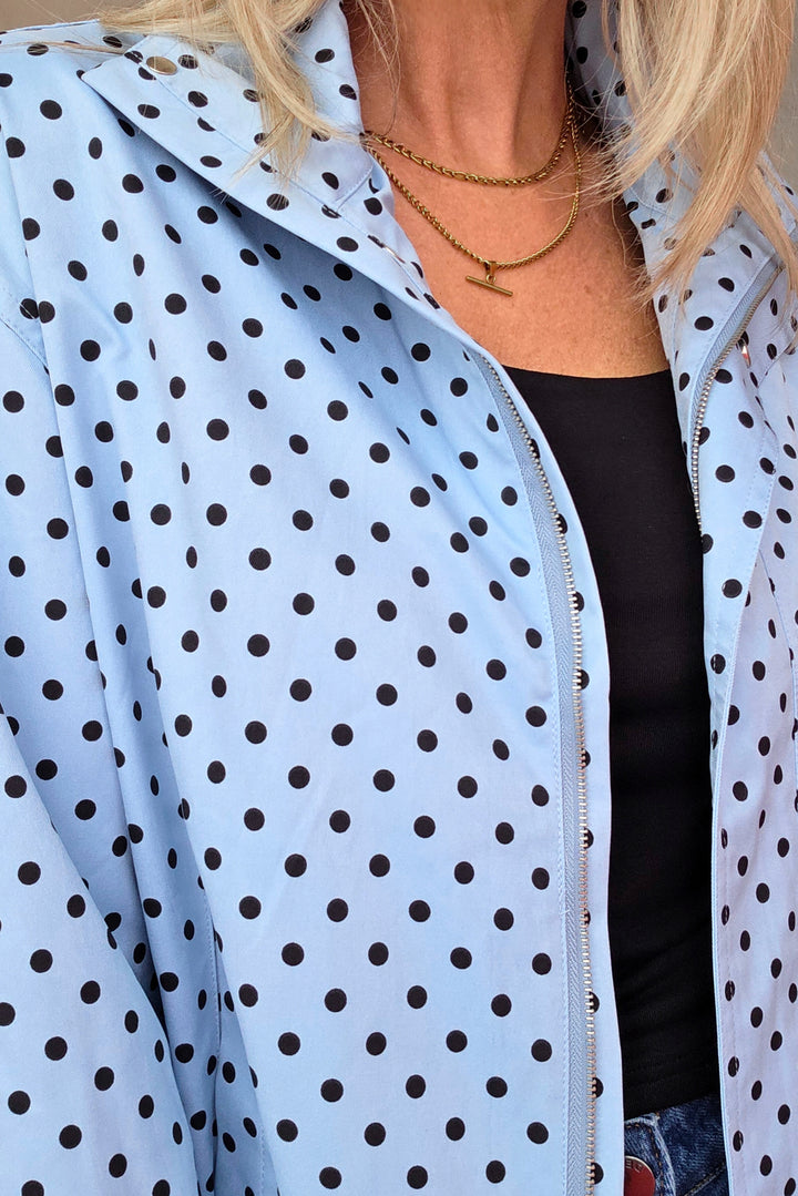 Spring Polka Jacket - Blue