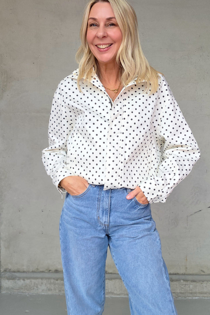 Spring Polka Jacket - Cream