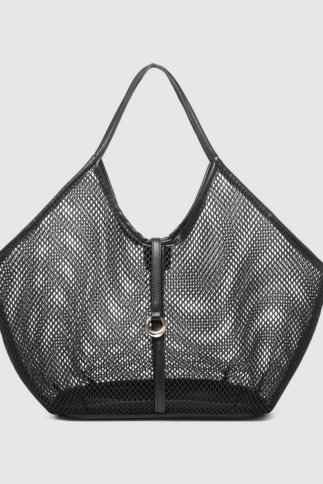 Calypso Mesh Tote Bag - Black