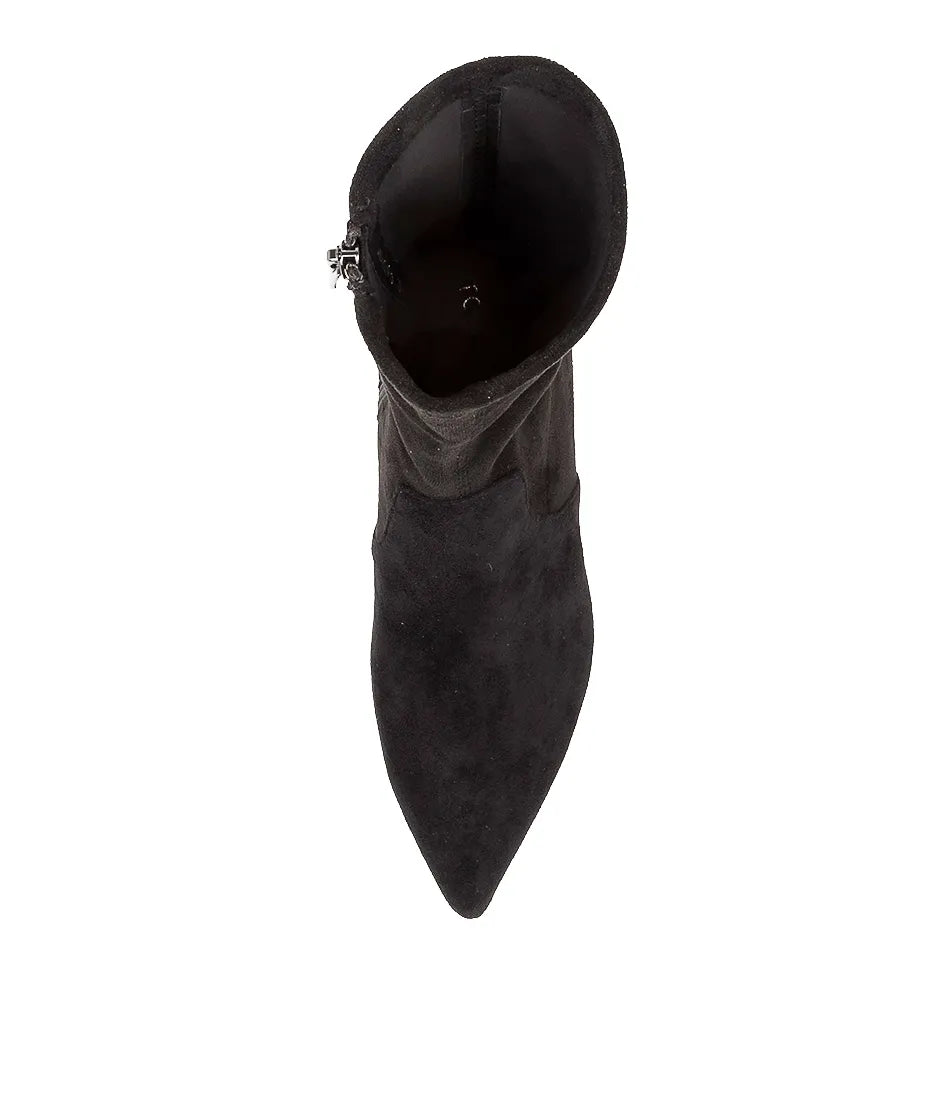Auston Microsuede Boot - Black - Mabel and Woods
