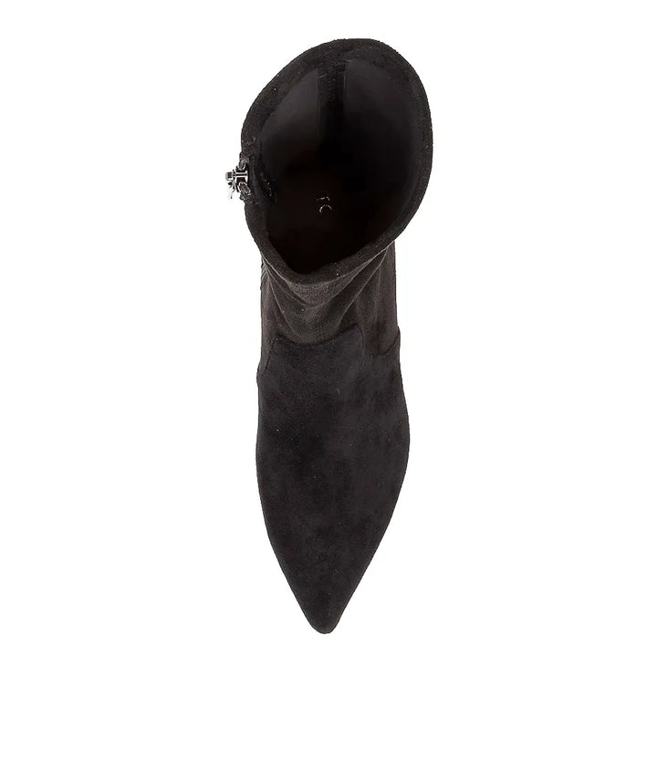 Auston Microsuede Boot - Black - Mabel and Woods