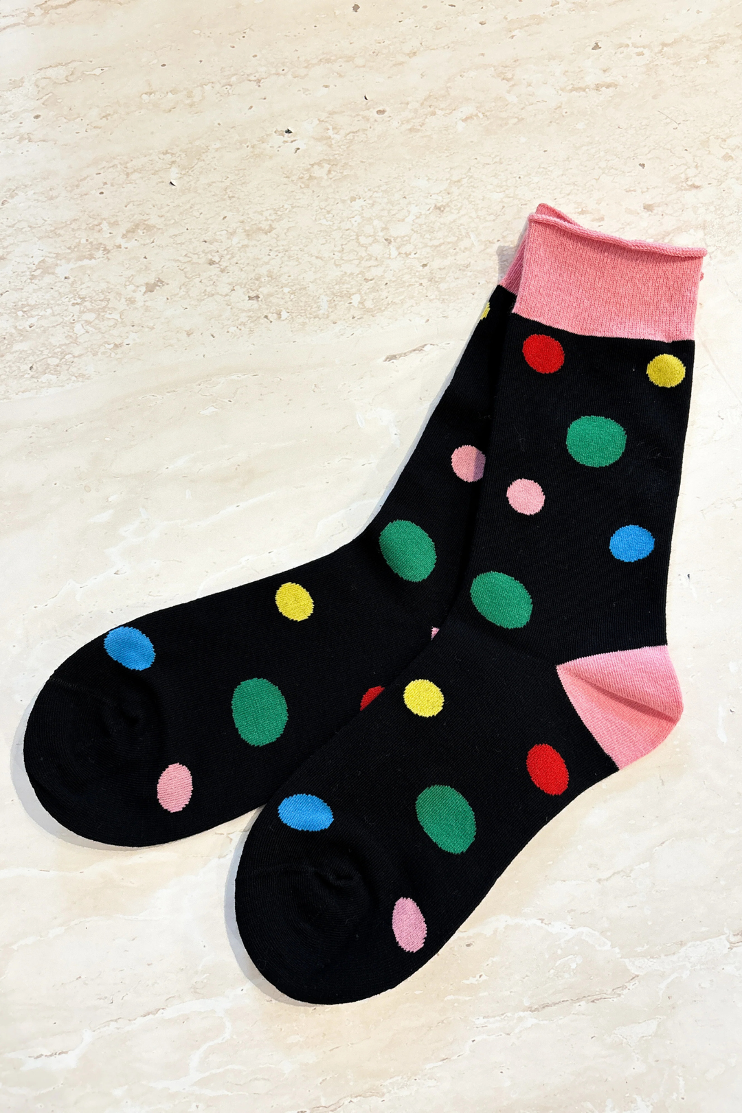 Polka Sock - Black