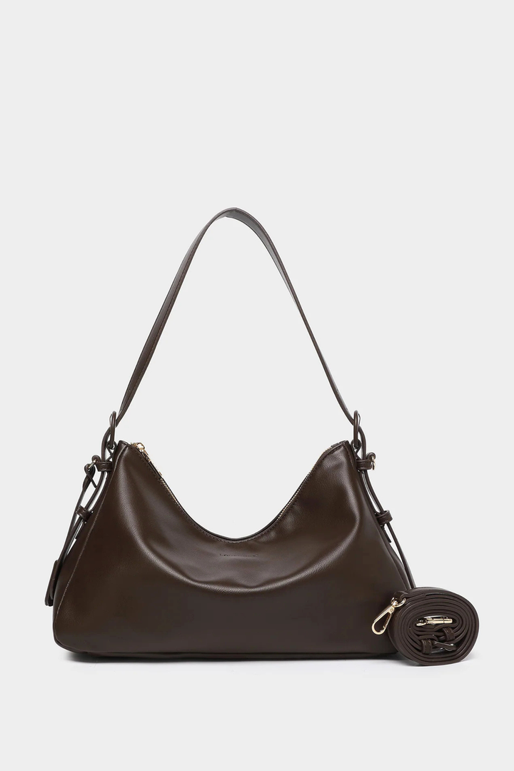 Roxanne Shoulder Bag - Chocolate - Mabel and Woods