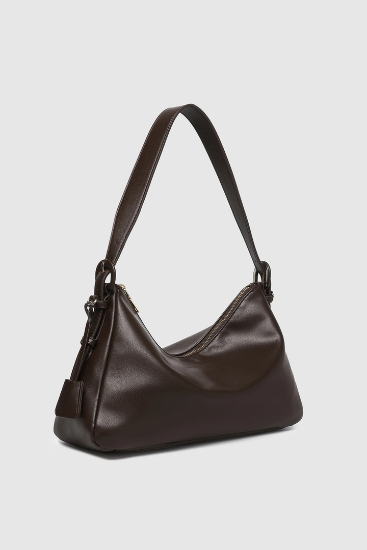 Roxanne Shoulder Bag - Chocolate - Mabel and Woods