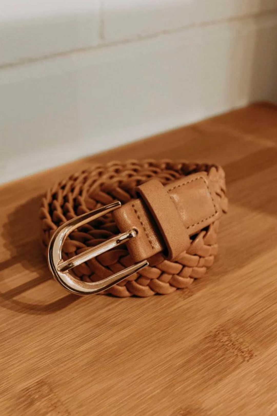 Rosamonde Braided Belt - Tan