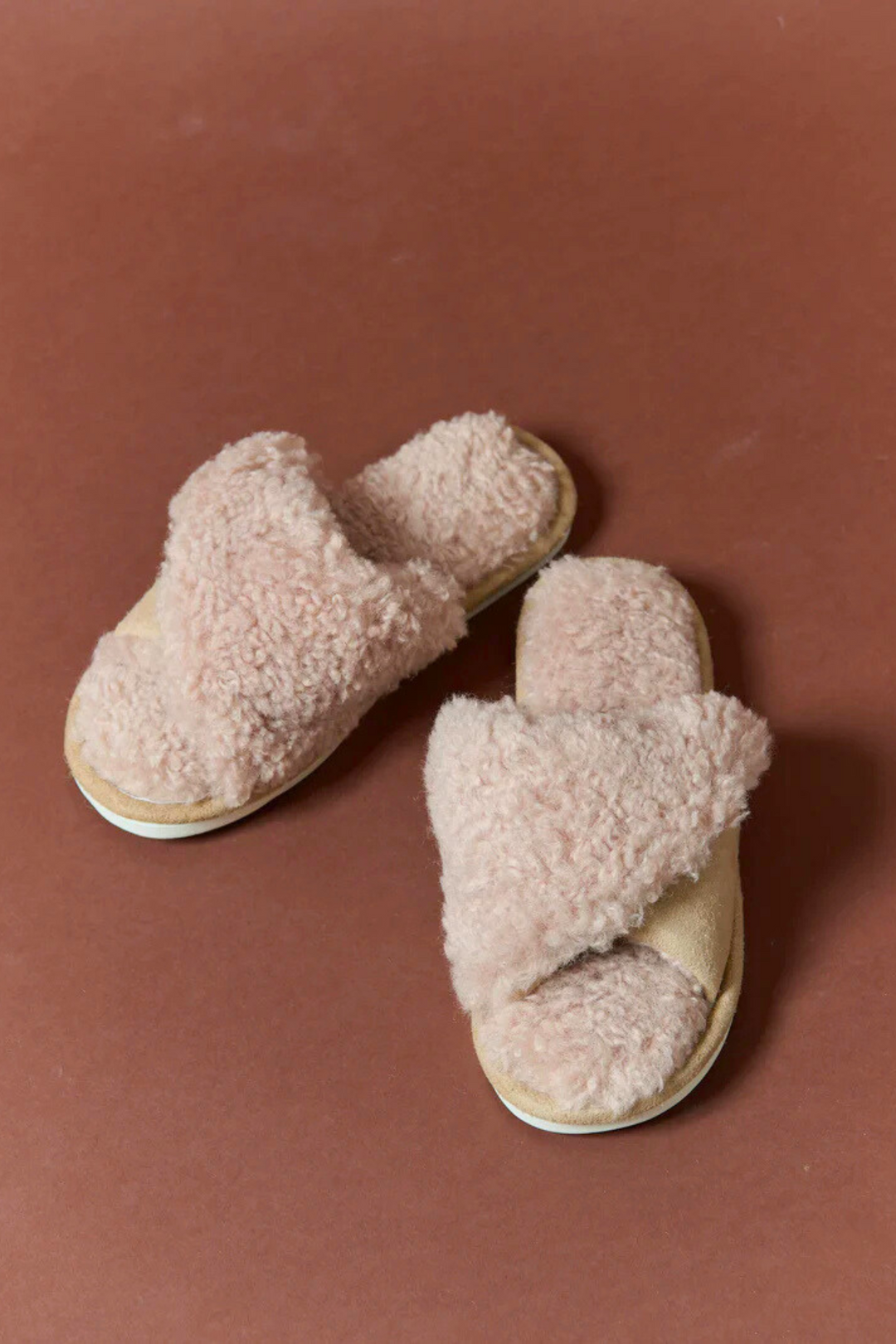 Teddy Twist Slippers - Mocha