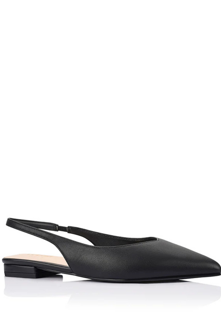 Hillary Slingback Flats - Black