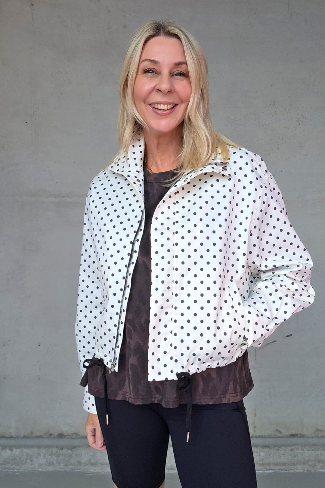 Spring Polka Jacket - Cream