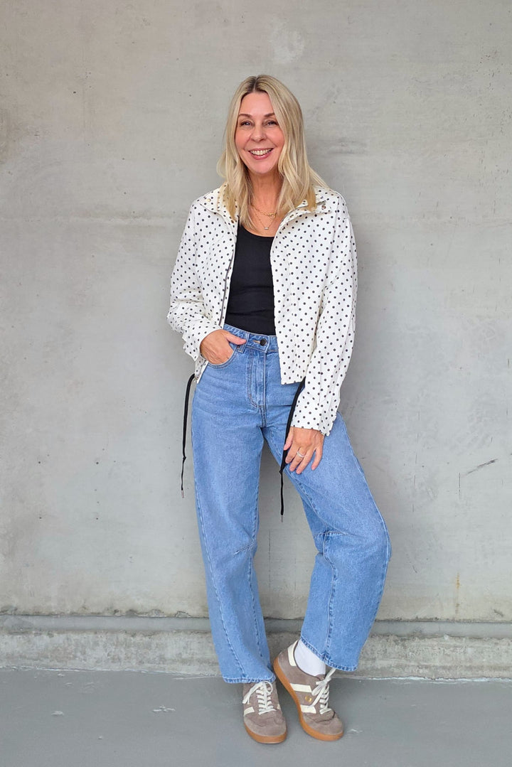 Spring Polka Jacket - Cream