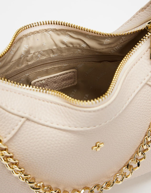 Tahira Chain Shoulder Bag - Nude
