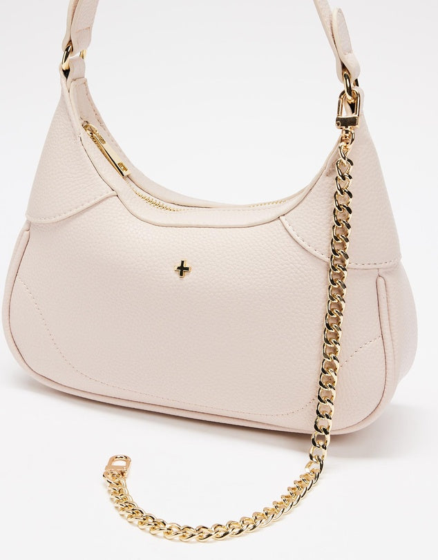 Tahira Chain Shoulder Bag - Nude