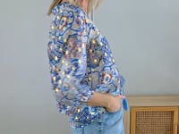 Boho Tassel Top Blue