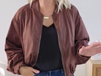 Crop Suede Bomber.mp4