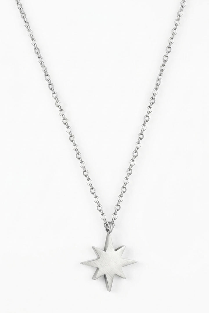 Star Point Necklace - Silver