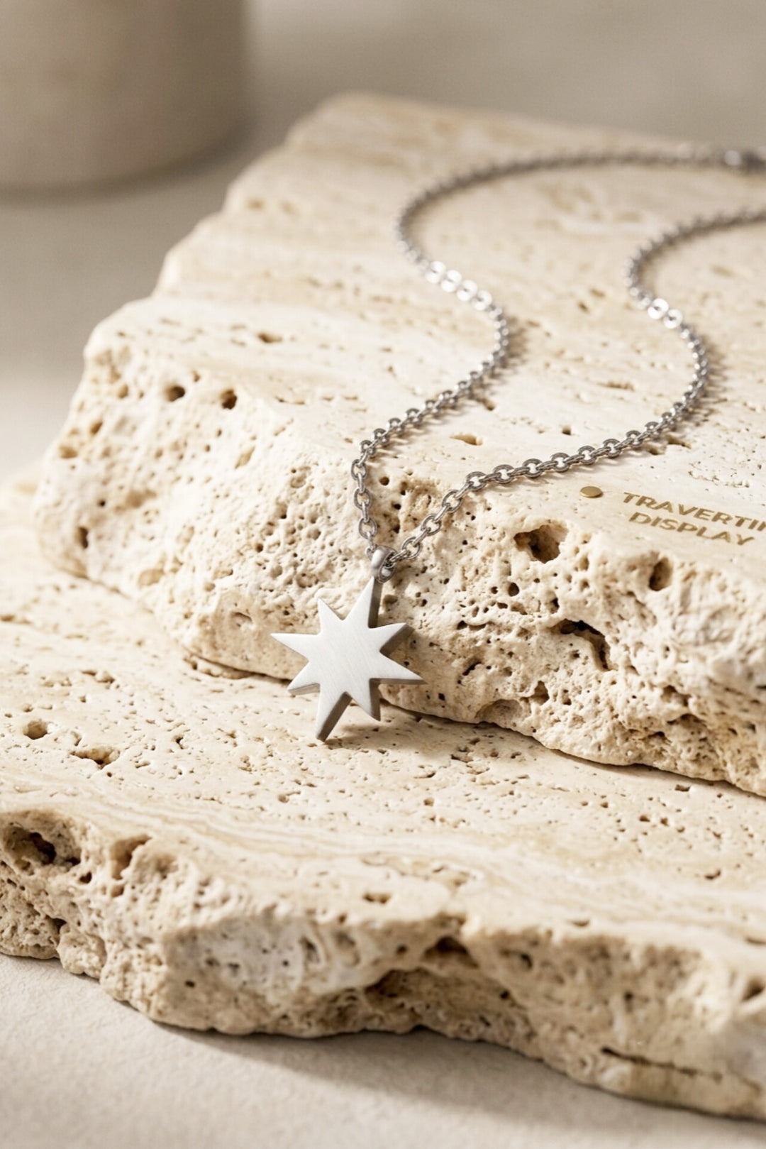 Star Point Necklace - Silver