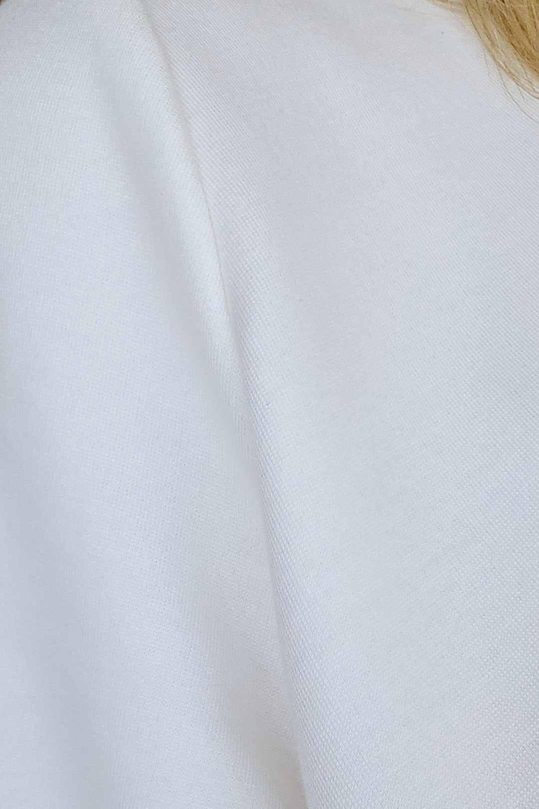 Tie Front Peplum Top - Ivory