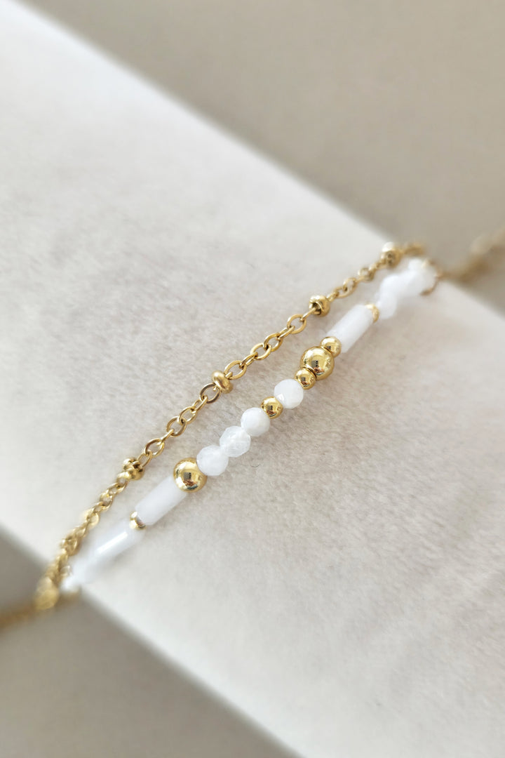 Boho Layer Bracelet - Stone - Mabel and Woods