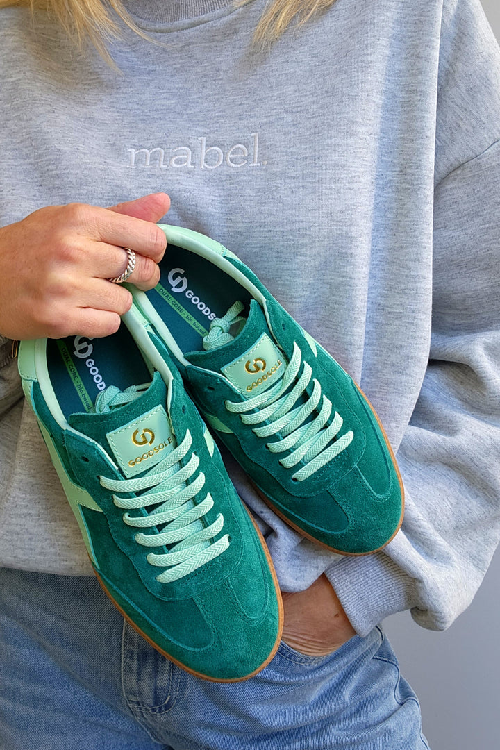 Crossroads Suede Sneaker - Green/Mint