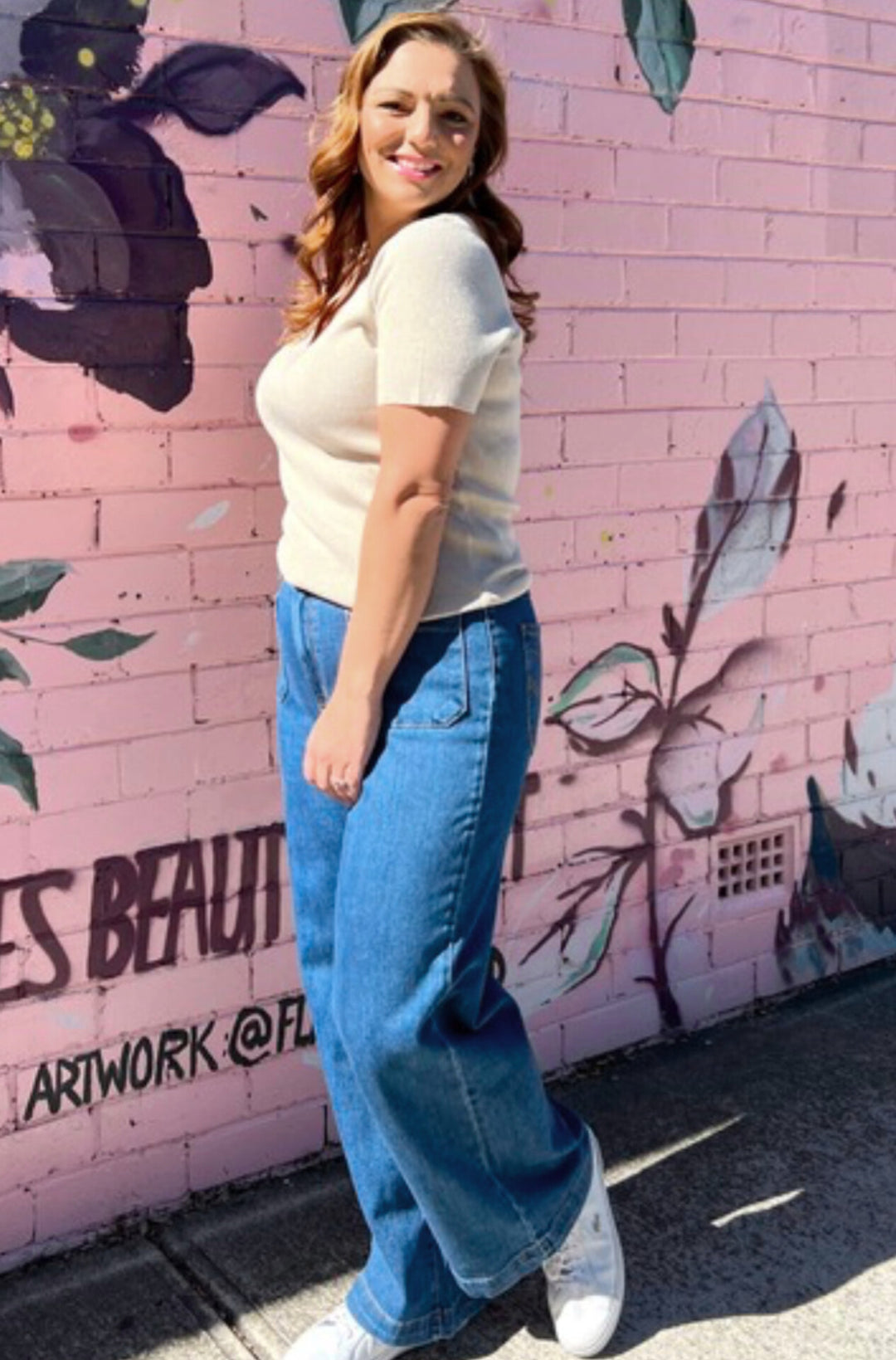 Sophie Wide Leg - Dark Wash