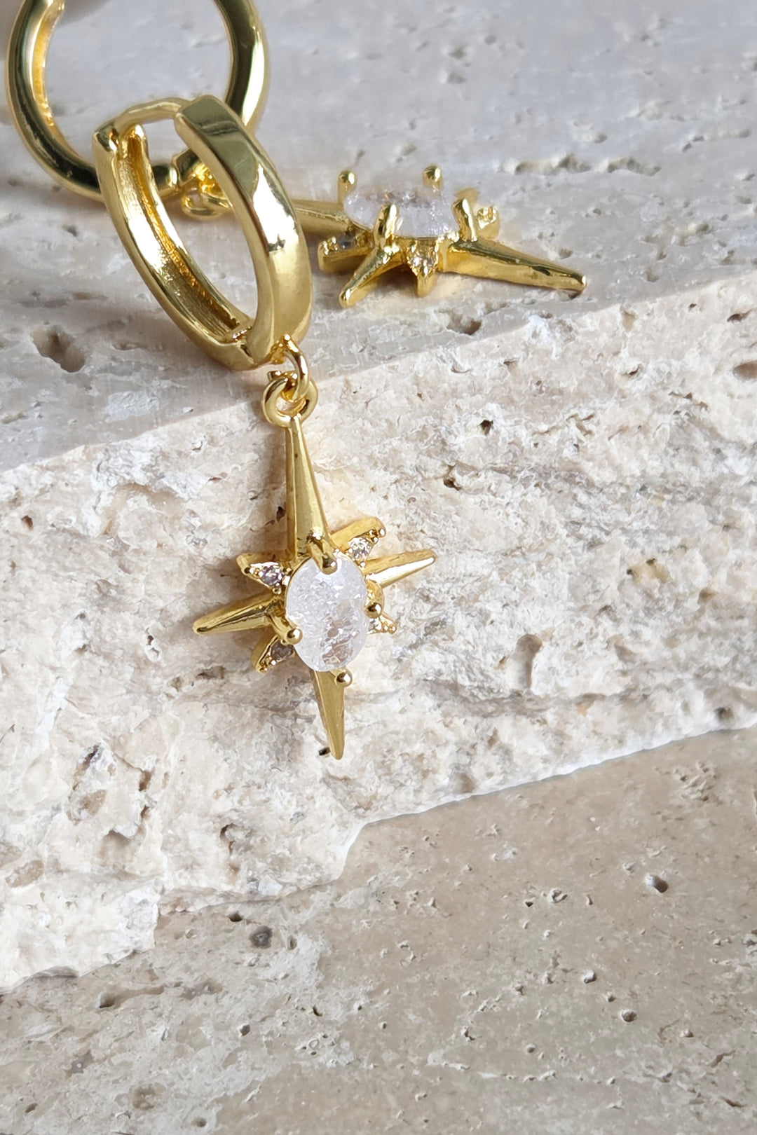 Opal Star Earring