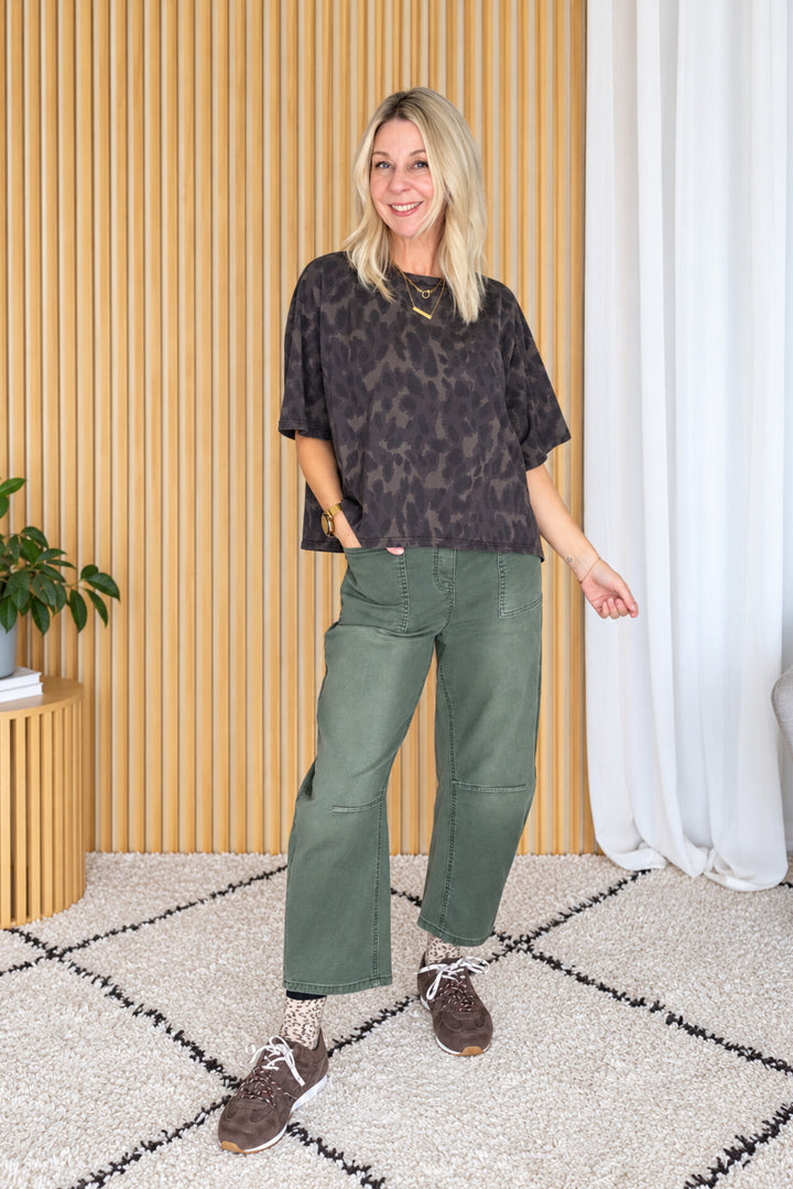 Barrel Jogger - Khaki