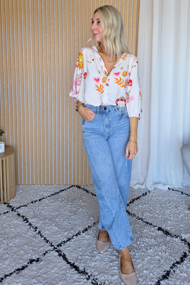 Cosmic Love Shirt - Cream