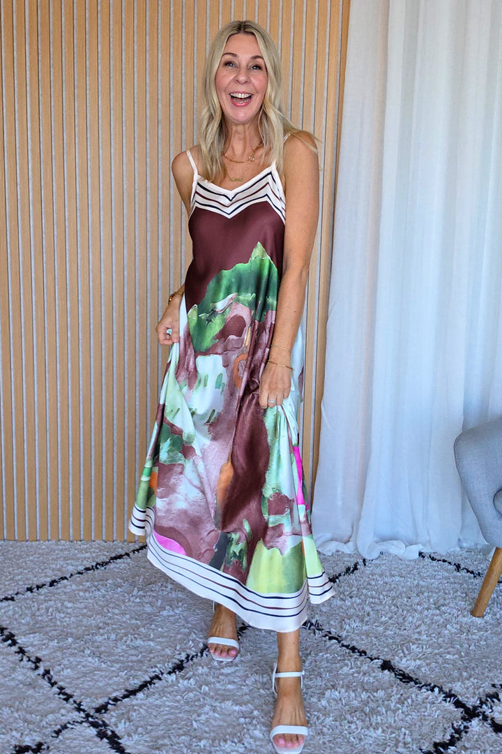 Riva Maxi Dress - Coffee