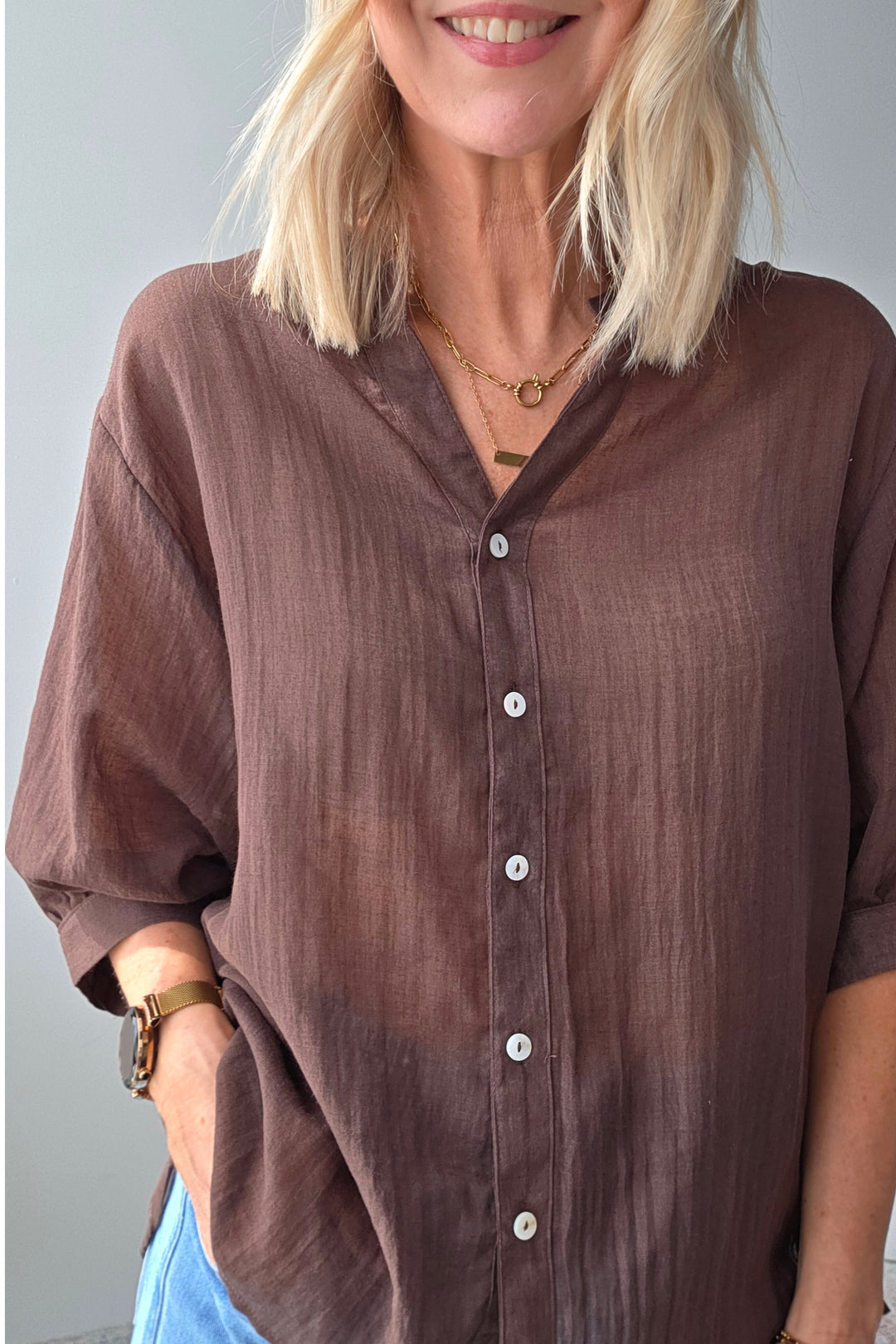 Summer Shirt - Chocolate