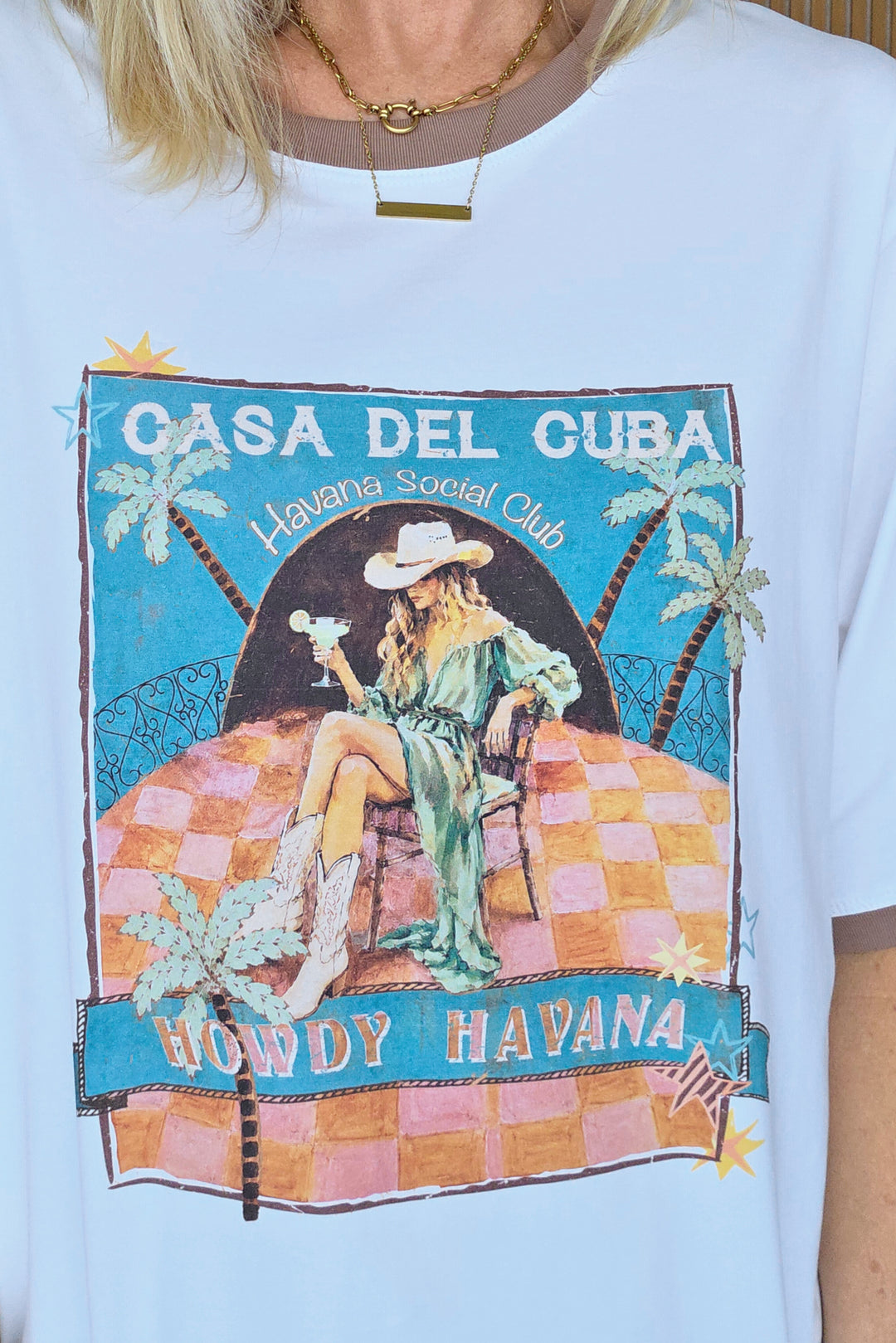 Casa Del Cuba Tee - White