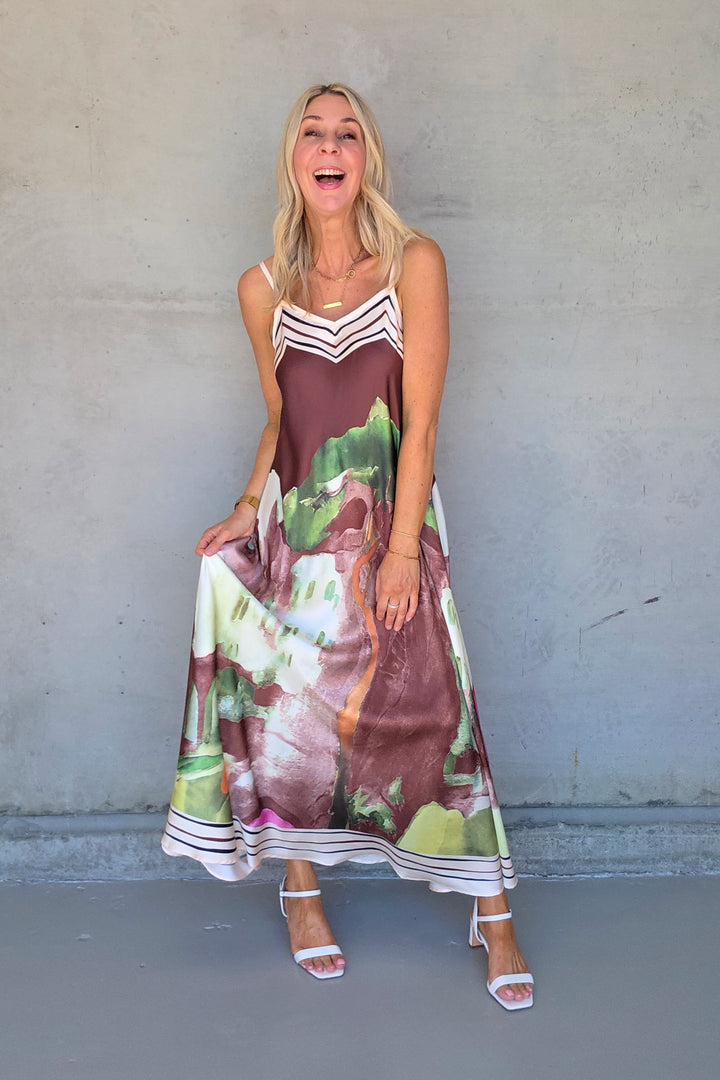 Riva Maxi Dress - Coffee