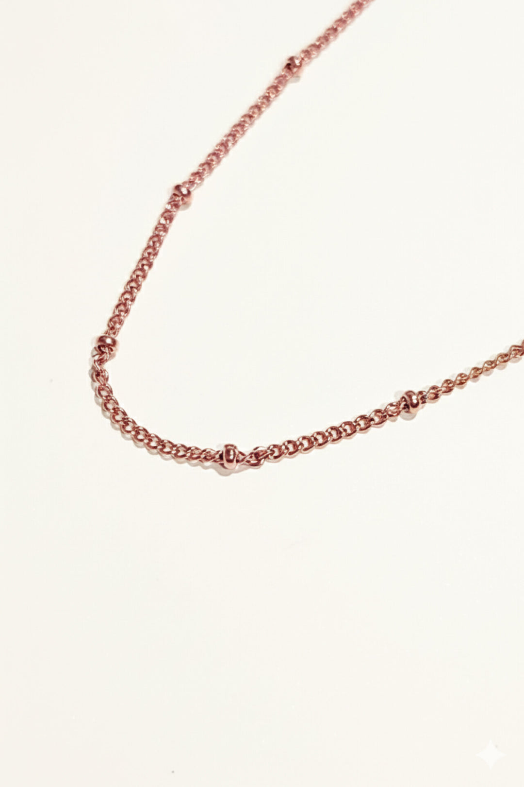 Rose Gold Dot Bead Necklace