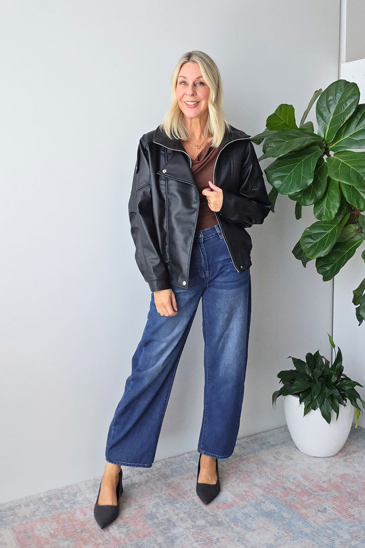 Mercer Bomber Jacket - Black - Mabel and Woods