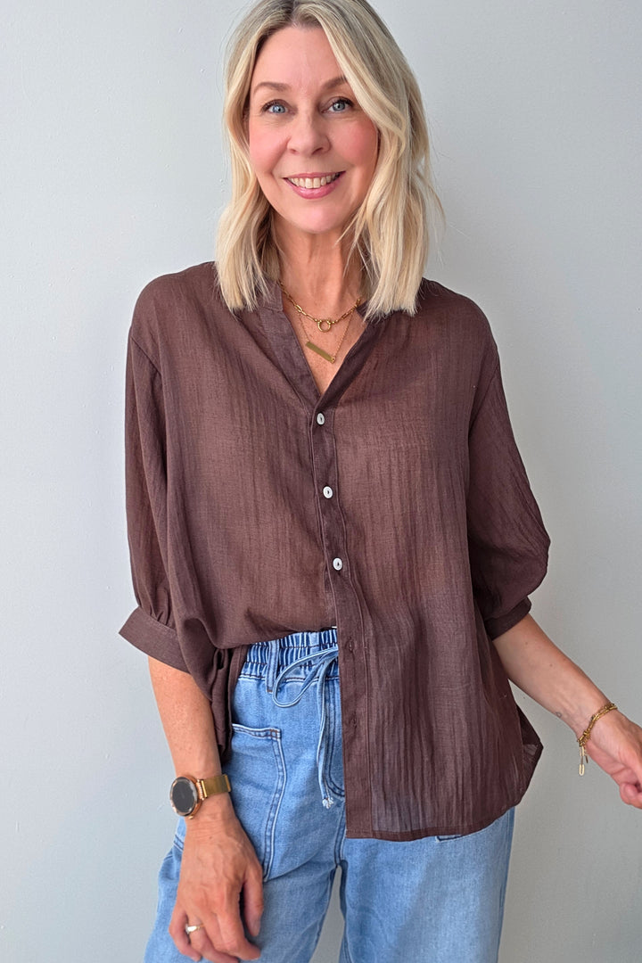 Summer Shirt - Chocolate