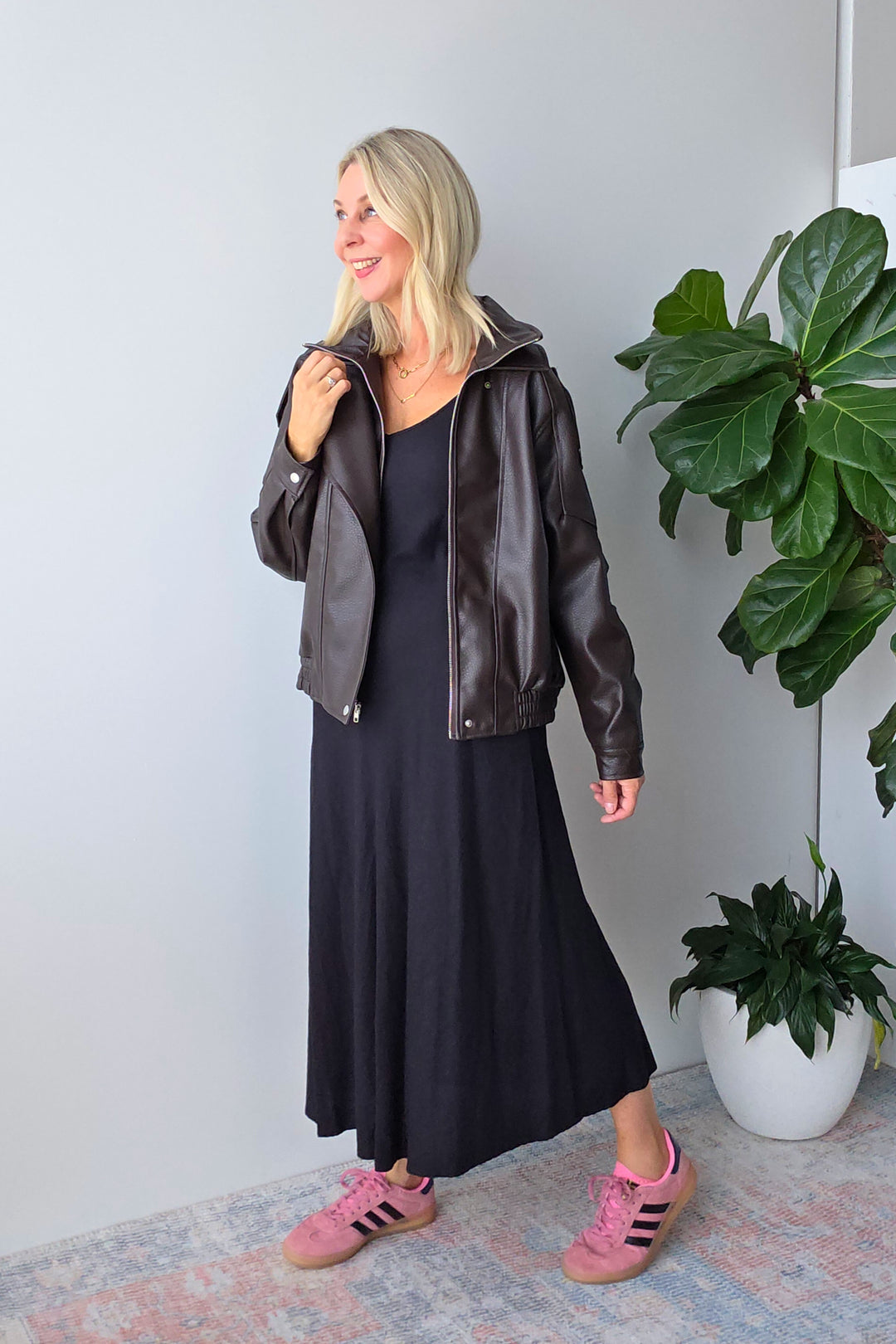 Mercer Bomber Jacket - Cocoa - Mabel and Woods