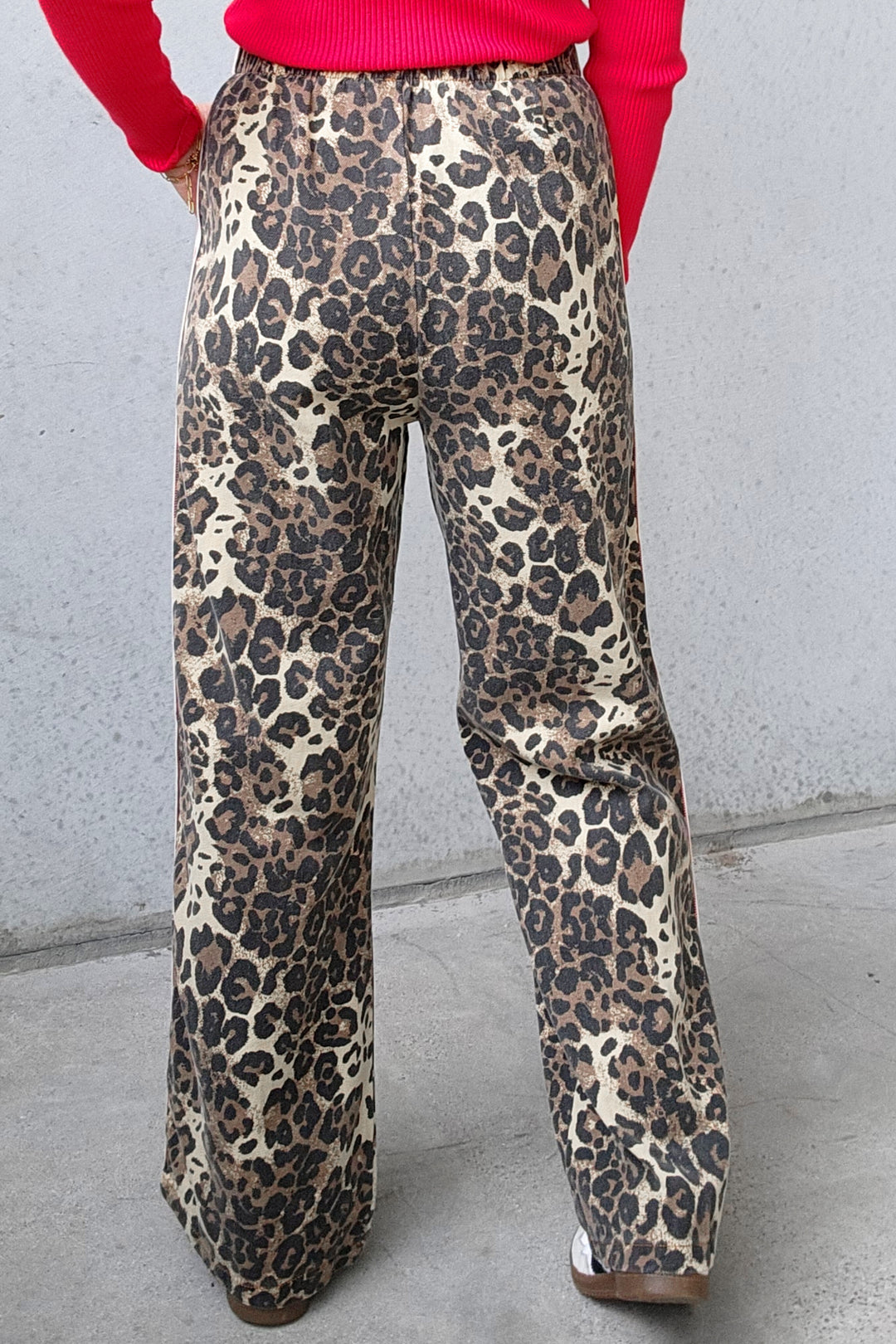 Leopard Heart Racer Pants