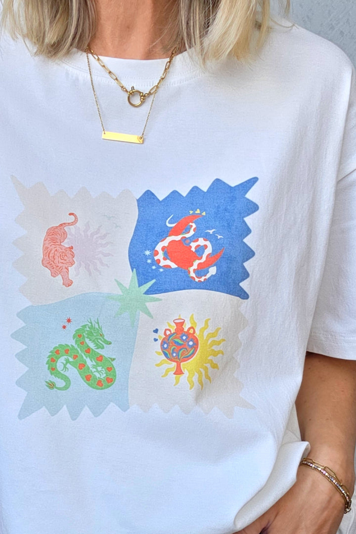 Tiger Tee - White