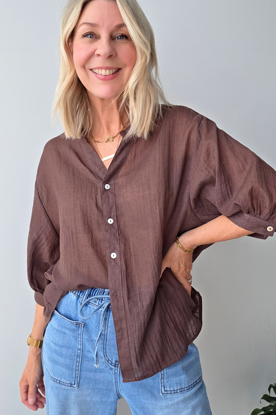 Summer Shirt - Chocolate