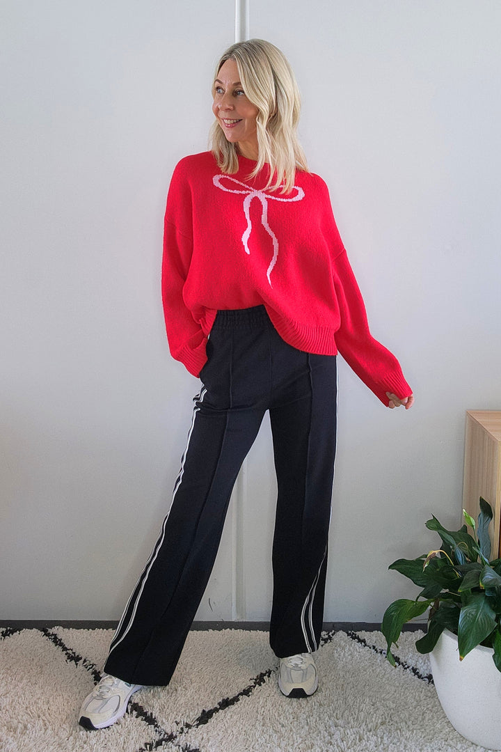 Bow Knit - Red